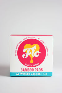 Here we Flo- Bamboo Pads with Wings - Combo 15 Pack (10 Day + 5 Night)