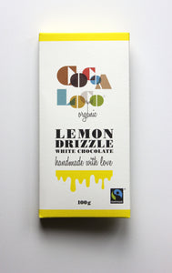 Cocoa Loco - White Chocolate Lemon Drizzle Bar 100g